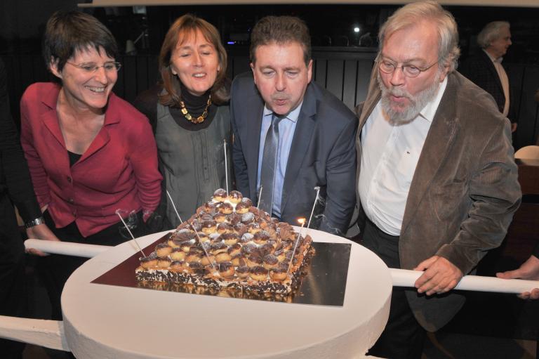 Myriam Cassiers et Caroline Warnecke (Secrétariat CRD) – Rudi Vervoort – Jean de Salle